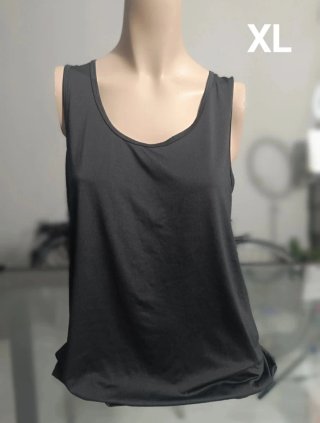 (XL) Camiseta sin mangas XL negra