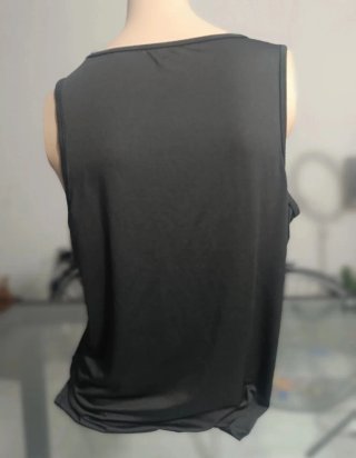 (XL) Camiseta sin mangas XL negra