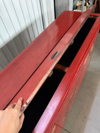 Aparador de madera lacado y pintado