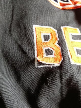 Chaqueta Chicago Bears Beisbolera Negra