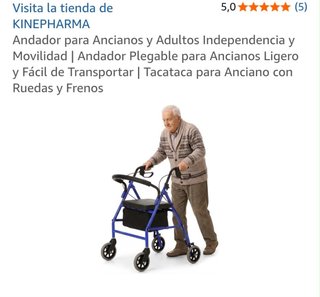 Andador Kinepharma con asiento y cesta