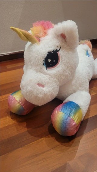 Peluche Unicornio Grande 85cm Arcoíris