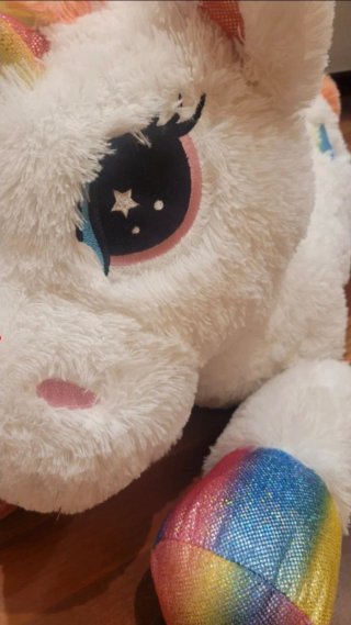 Peluche Unicornio Grande 85cm Arcoíris