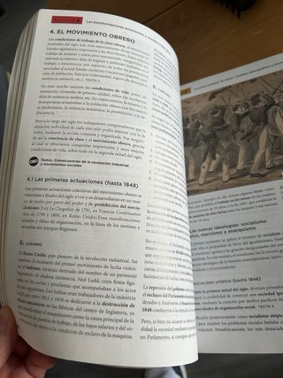 Historia del mundo contemporáneo, Hi Bachillerato