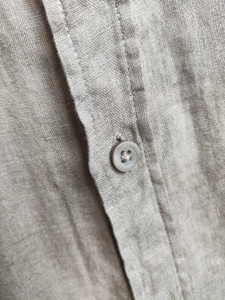 Camisa Zara Lino Verde Oliva