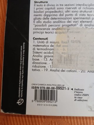 Chimica Analitica Zanichelli