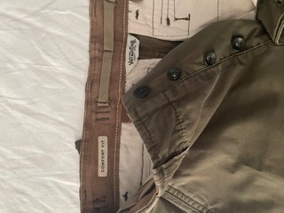 Bermuda uomo cotone verde militare tg S