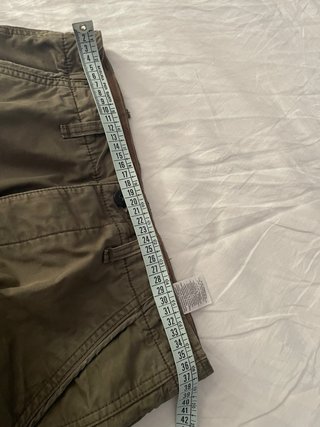 Bermuda uomo cotone verde militare tg S