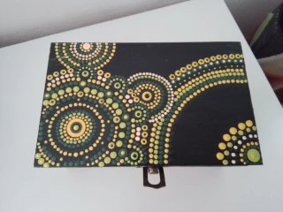 Scatoline legno dipinte mandala a mano € 12 o 18