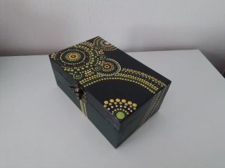 Scatoline legno dipinte mandala a mano € 12 o 18
