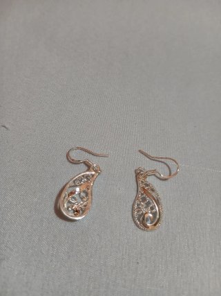 Pendientes Plata 925 Diseño Elegante Mujer