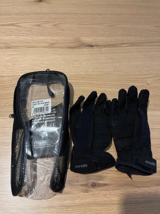 Guantes Moto Unik Negros Talla XS