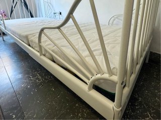 Cama extensible IKEA MINNEN blanca 80x200 cm