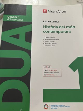 Llibre de text Historia del Món Contemporani 1rBat