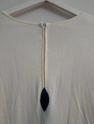Vestido blanco verano hecho a mano