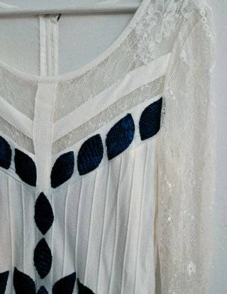 Vestido blanco verano hecho a mano