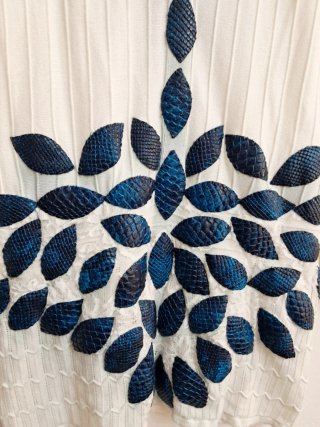 Vestido blanco verano hecho a mano