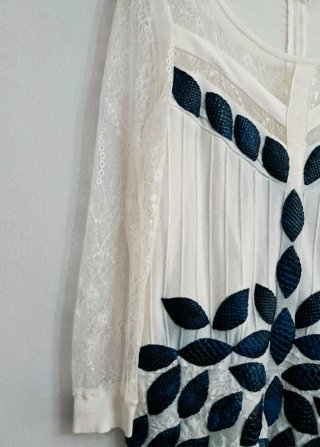 Vestido blanco verano hecho a mano