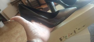 Scarpe donna tacco alto nere/grigie