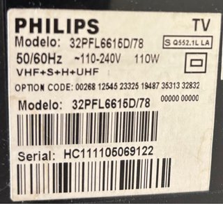 Televisor Philips Negro