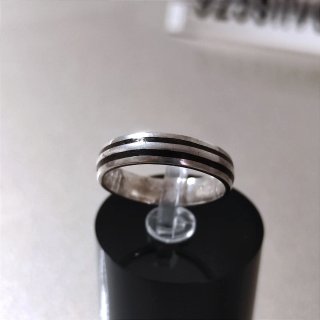 Anillo Plata 925 Hombre Negro Compromiso Bodas