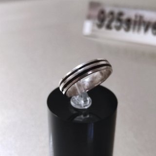Anillo Plata 925 Hombre Negro Compromiso Bodas