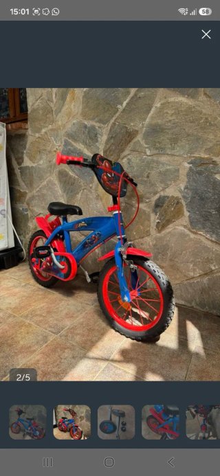 Bicicleta Spiderman niño 14"