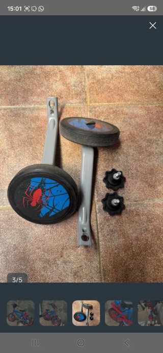 Bicicleta Spiderman niño 14"