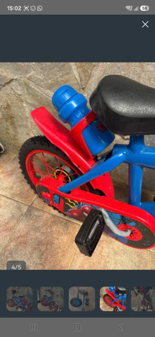 Bicicleta Spiderman niño 14"