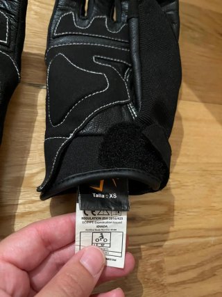 Guantes de Moto Negros con Protecciones Talla XS