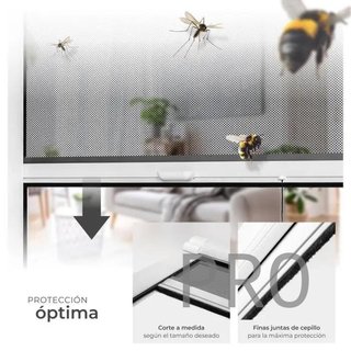 Mosquitera enrollable de aluminio 90 x 160 cm