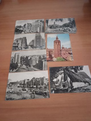 Lote 4 Postales Antiguas Valencia 1961 y 1960
