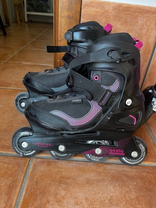 Patines Oxelo Talla 40 Negro/Rosa
