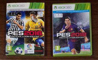PES 2016 y 2018 Pro Evolution Soccer