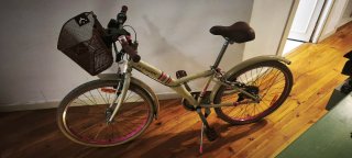 Bicicleta B'Twin Poply 500 24" con cesta