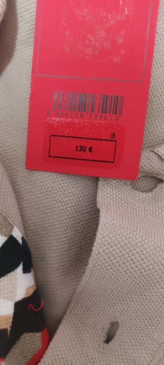 Polo Carolina Herrera Beige Talla XL