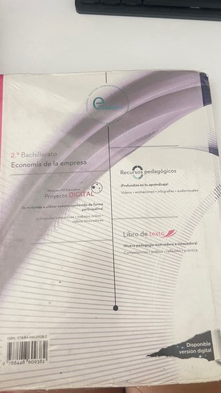 Economía de la empresa 2 Bachillerato. Andalucía