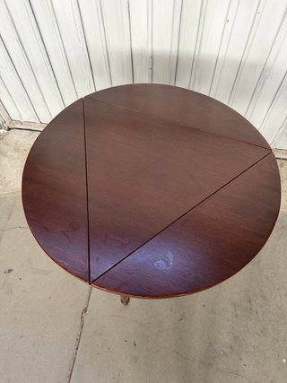 Mesita auxiliar madera maciza plegable