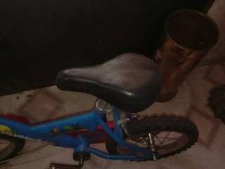 Bicicleta infantil Topbike azul y roja