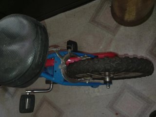 Bicicleta infantil Topbike azul y roja