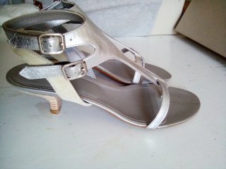 Sandali Hogan 37 Pelle Argento
