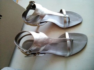Sandali Hogan 37 Pelle Argento
