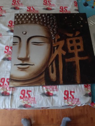 Cuadro Buda Zen Dorado