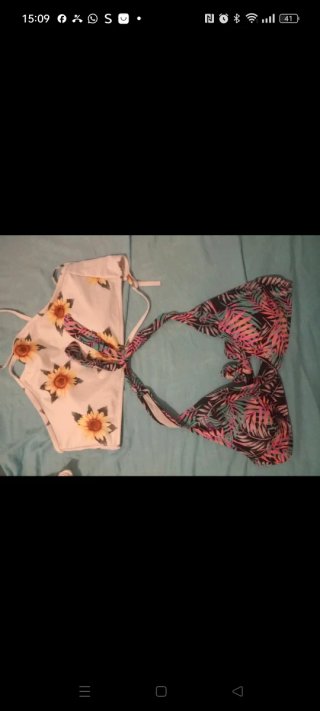 3 Bikinis y dos partes de arriba