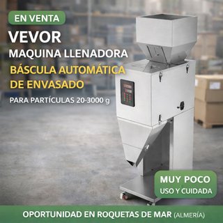 Máquina llenadora polvo/granulado VEVOR 20-3000g c