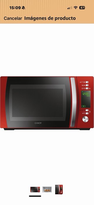 Microondas Candy Rojo 20L