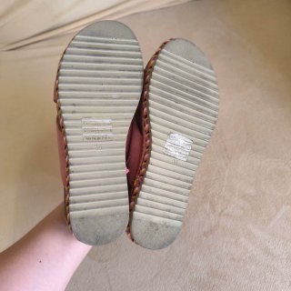 Sandalias rosa empolvado con plataforma 36