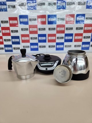 Cafetera, 365W, 3 tazas, Negro, Café Fabricante con Construido-in Temporizador, Bialetti Moka Temporizador