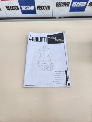 Cafetera, 365W, 3 tazas, Negro, Café Fabricante con Construido-in Temporizador, Bialetti Moka Temporizador