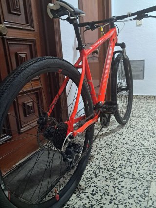 MTB Wolfbike 29 talla L muy ligera Naranja brillo